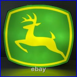 John Deere Light Led Neon Sign USB Powered Dimmable for Garage 18 inches John Deere Light Led Neon Sign USB Powered Dimmable for Garage 18 inches