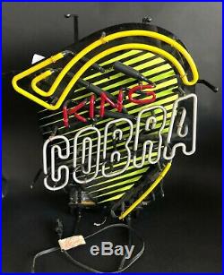 KING COBRA Vintage Anheuser Busch Budweiser Snake Malt Liquor Neon Beer Sign