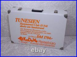 KaDeWe Berlin Travel Agency Neon Sign Suitcase Vintage 1988 Advertising KaDeWe Berlin Travel Agency Neon Sign Suitcase Vintage 1988 Advertising