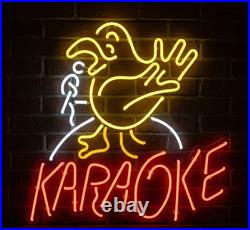 Karaoke Light 24x22 Neon Sign Light Man Cave Shop Vintage Display Wall Decor