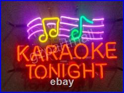 Karaoke Tonight Neon Light Sign Vintage Style Party Club Bar Glass Lamp 19x15 Karaoke Tonight Neon Light Sign Vintage Style Party Club Bar Glass Lamp 19x15