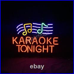 Karaoke Tonight Neon Light Sign Vintage Style Party Club Bar Glass Lamp 19x15 Karaoke Tonight Neon Light Sign Vintage Style Party Club Bar Glass Lamp 19x15