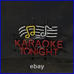 Karaoke Tonight Neon Light Sign Vintage Style Party Club Bar Glass Lamp 19x15 Karaoke Tonight Neon Light Sign Vintage Style Party Club Bar Glass Lamp 19x15
