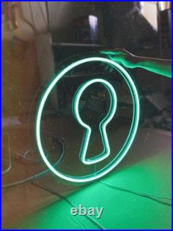 Keyhole Flex LED Neon Sign 18x18 Light Man Cave Vintage Wall Decor Keyhole Flex LED Neon Sign 18x18 Light Man Cave Vintage Wall Decor