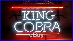 King Cobra Budweiser Malt Liquor Snake Vintage Neon Beer Sign. Made in USA