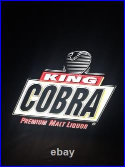 King Cobra Premium Malt Liquor vintage lighted rare beer bar sign 1995 neon type