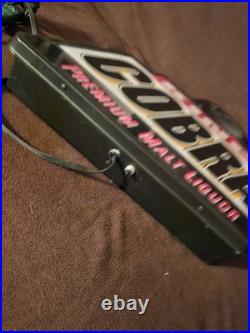 King Cobra Premium Malt Liquor vintage lighted rare beer bar sign 1995 neon type