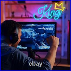 King Flex Neon Sign 22x10 Light Man Cave Vintage Home Room Open Wall Decor