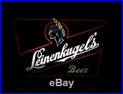 LEINENKUGEL'S beer vtg NEO-NEON LIGHT-UP sign WISCONSIN
