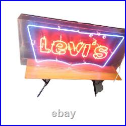 LEVI'S Promotional Neon Sign Size approx. 35.4 x 15.7 x 9.8 inches