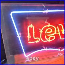 LEVI'S Promotional Neon Sign Size approx. 35.4 x 15.7 x 9.8 inches