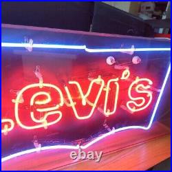 LEVI'S Promotional Neon Sign Size approx. 35.4 x 15.7 x 9.8 inches