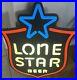 LONE_STAR_BEER_Texas_Vintage_Red_White_Blue_Shield_Neon_Hanging_Lamp_Bar_Ad_Sign_01_mec