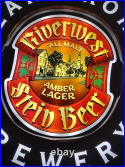 Lakefront Brewery Beer Milwaukee LED Neon Sign Light Up Bar VTG Man Cave Pub