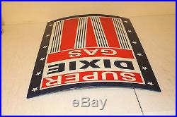 Large 24'' Embossed Dixie Oil Vintage Style Metal Signs Man Cave Decor Gas Dad