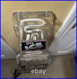 Large Miller Lite Ice Beer Neon 41 X 11 X 2 Working Tested Vintage Rare 1995 Large Miller Lite Ice Beer Neon 41 X 11 X 2 Working Tested Vintage Rare 1995