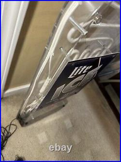 Large Miller Lite Ice Beer Neon 41 X 11 X 2 Working Tested Vintage Rare 1995 Large Miller Lite Ice Beer Neon 41 X 11 X 2 Working Tested Vintage Rare 1995