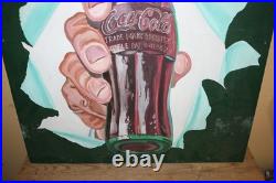 Large Vintage Coca Cola Hand On Bottle Soda Pop 30 Neon Lighted Sign Large Vintage Coca Cola Hand On Bottle Soda Pop 30 Neon Lighted Sign