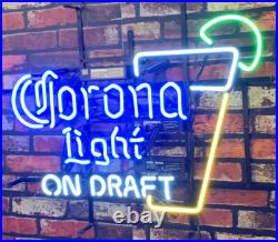 Light On Draft Vintage Neon Beer Sign Club Restaurant Shop Bar Decor 24x18