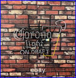 Light On Draft Vintage Neon Beer Sign Club Restaurant Shop Bar Decor 24x18