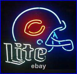 Lite Chicago Bears Neon Light Sign Vintage Club Beer Artwork