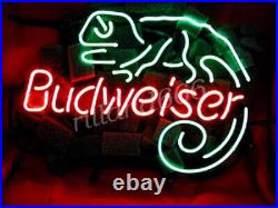 Lizard Beer Logo Real Neon Sign Open Bar Vintage Style Glass Bar Visual 17x13 Lizard Beer Logo Real Neon Sign Open Bar Vintage Style Glass Bar Visual 17x13
