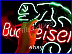 Lizard Beer Logo Real Neon Sign Open Bar Vintage Style Glass Bar Visual 17x13 Lizard Beer Logo Real Neon Sign Open Bar Vintage Style Glass Bar Visual 17x13