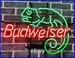 Lizard Chameleon Beer Vintage Style 20x16 Neon Sign Lamp Light Real Glass Lizard Chameleon Beer Vintage Style 20x16 Neon Sign Lamp Light Real Glass