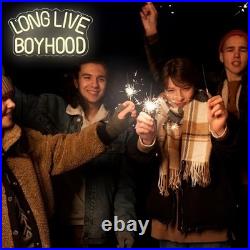 Long Live Boyhood Neon Sign 24x12 Light Man Display Vintage Gift Wall Decor