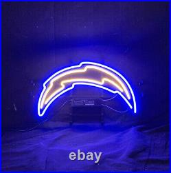 Los Angeles Chargers Glass Bar Lamp Vintage Neon Light Wall Neon Sign Visual