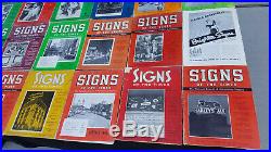 Lot Of 21 Vintage Signs Of The Times Magazines 1933 1948 Neon, Electric Signs