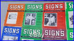 Lot Of 21 Vintage Signs Of The Times Magazines 1933 1948 Neon, Electric Signs