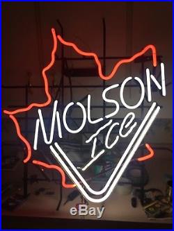 MOLSON BEER BAR CLUB LAMP NEON LIGHT SIGN 31 x 27 Vintage