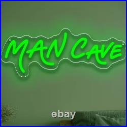 Man Cave Neon Sign 18x6 Light Man Cave Display Vintage Beer Bar Wall Decor