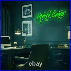 Man Cave Neon Sign 18x6 Light Man Cave Display Vintage Beer Bar Wall Decor