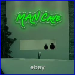Man Cave Neon Sign 18x6 Light Man Cave Display Vintage Beer Bar Wall Decor