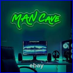 Man Cave Neon Sign 18x6 Light Man Cave Display Vintage Beer Bar Wall Decor