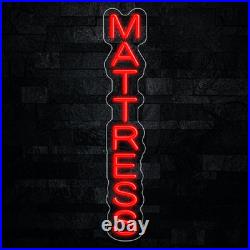 Mattress Flex Neon Sign 27x5 Light Display Shop Open Vintage Wall Decor Mattress Flex Neon Sign 27x5 Light Display Shop Open Vintage Wall Decor