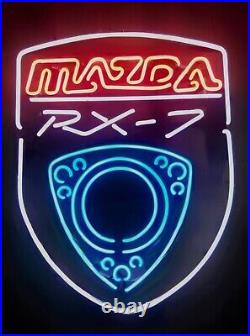 Mazda Rx-7 Sports Car Vintage Garage Neon Sign 19x15 Bar Light Party Pub