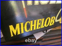 Michelob Golf 19th Hole Light Sign Beer Bar Pub Wall Hanging Art Vintage 18x18