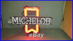 Michelob Ribbon Neon Sign 1992 Authentic Vintage