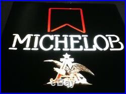 Michelob beer sign Neo neon wall light bar lighted vintage Anheuser Busch IH9