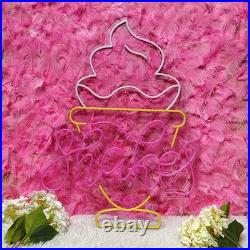 Milkshake Flex Neon Sign 19x14 Light Man Cave Vintage Resturant Wall Decor