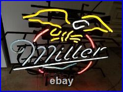 Miller Beer Light 4-Color Neon Sign Vintage 1996 man cave bar