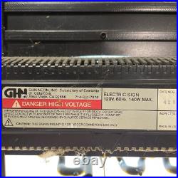 Miller Genuine Draft Glass Neon Light Beer Bar Pub Wall Decor USA Made Vintage