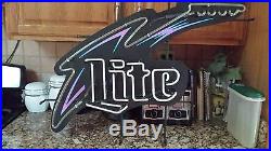 Miller Light Electric Guitar Vintage Neon Sign