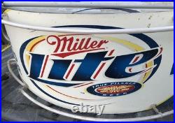 Miller Lite Beer Curved Half Circle Neon Sign Light vintage fallon