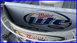 Miller Lite Beer Curved Half Circle Neon Sign Light vintage fallon