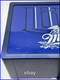 Miller Lite Blue Neon Sign VTG Size 10.5x7.5x5 Lights Up Bar Hang Beer Clean EUC