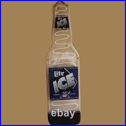 Miller Lite Ice Beer Sign Neon Sign 41 Tall Vintage 1995 Working Miller Lite Ice Beer Sign Neon Sign 41 Tall Vintage 1995 Working